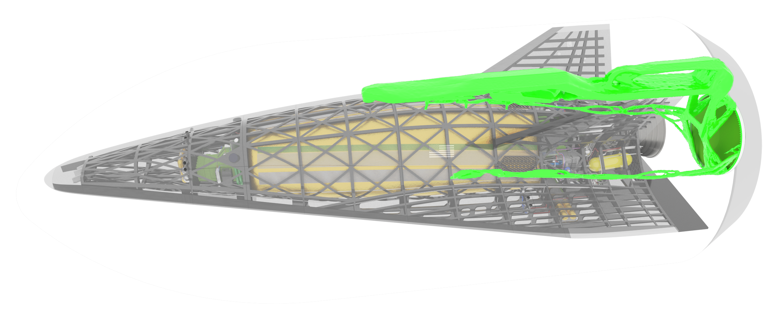 Generative optimization of a payload attachment pylon