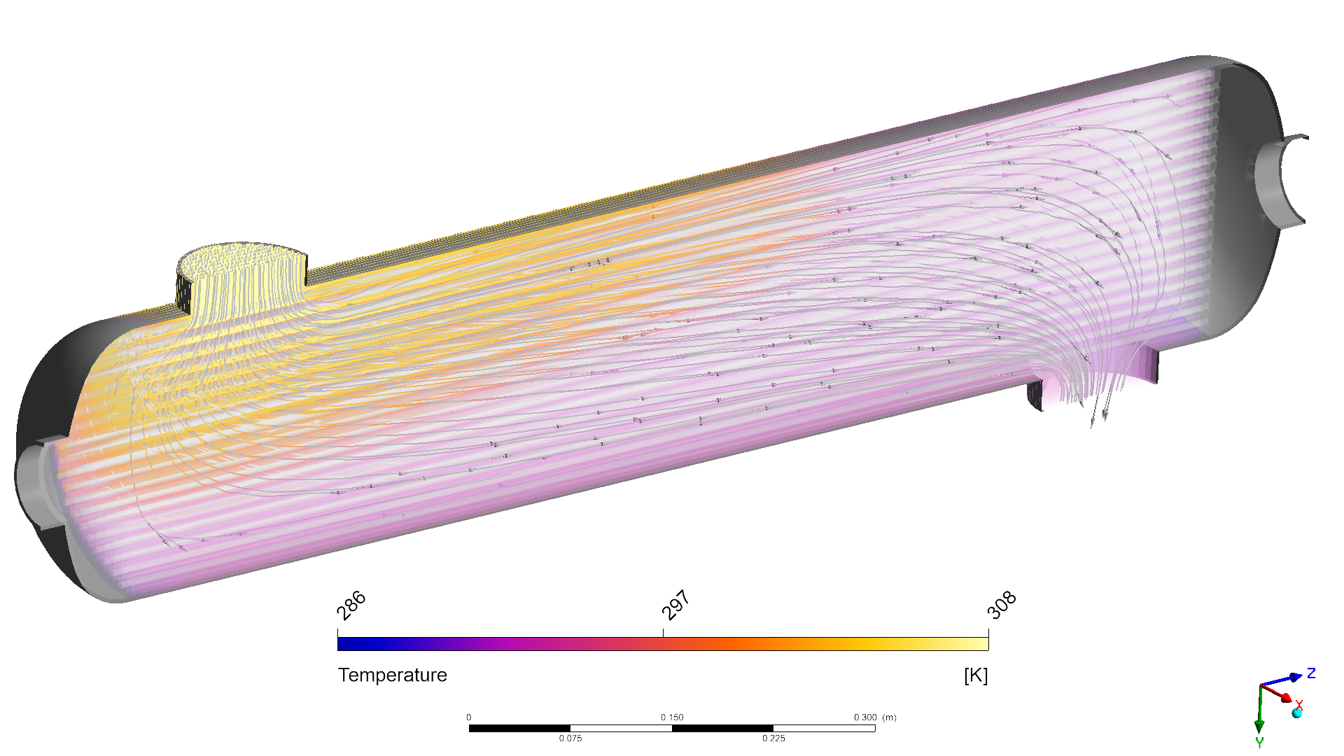 Heat Exchanger Volume+Streamlinesaltcolor